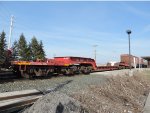 12 axle flat car for big loads 